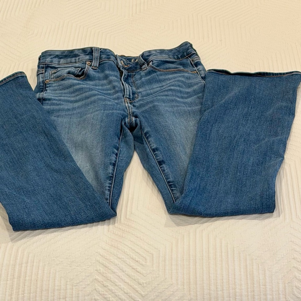American Eagle Next Level High-Waisted Skinny Kick Jeans | 6 | Indigo - Picture 5 of 8